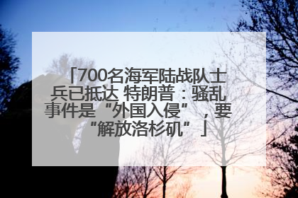 700名海军陆战队士兵已抵达 特朗普：骚乱事件是“外国入侵”，要“解放洛杉矶”