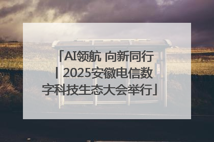 AI领航 向新同行丨2025安徽电信数字科技生态大会举行